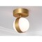 Afx Verona 1-Light LED Flush Ceiling Light, White Acrylic Shade, Light Antique Brass Finish VRNF05LAJUDLB - alternate 3
